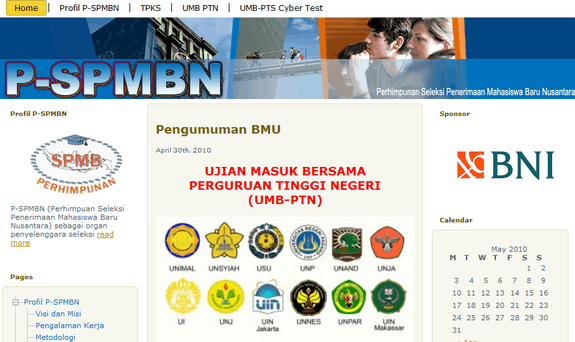 Situs Pendaftaran SPMB Online milik SPMB Nusantara